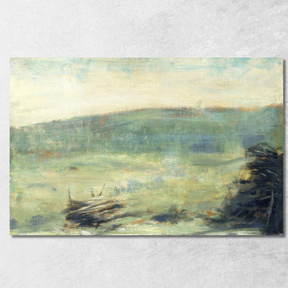 Paesaggio A Saint-Ouen Georges Seurat gsr24 quadro stampato su tela