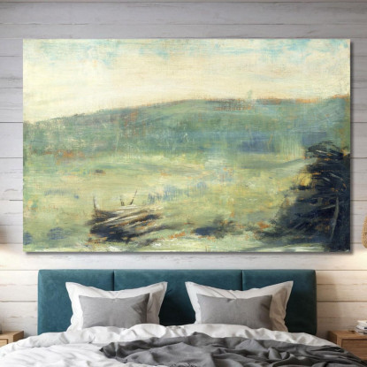 Paesaggio A Saint-Ouen Georges Seurat gsr24 quadro stampato su tela