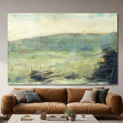 Paesaggio A Saint-Ouen Georges Seurat gsr24 quadro stampato su tela