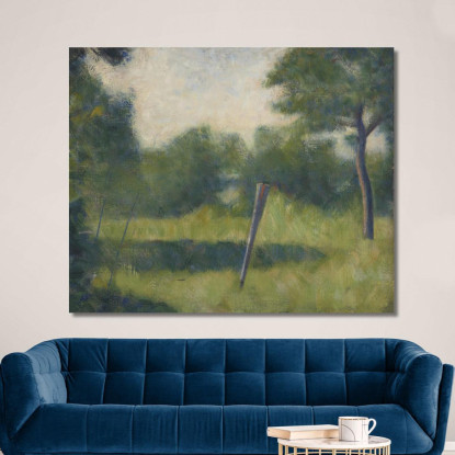 Paesaggio Sul Rogo Georges Seurat gsr25 quadro stampato su tela