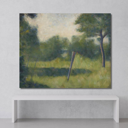 Paesaggio Sul Rogo Georges Seurat gsr25 quadro stampato su tela