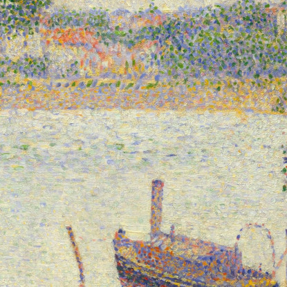 Tempo Grigio Grande Jatte Georges Seurat gsr29 quadro stampato su tela