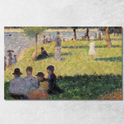 Gruppo Di Figure Studio Per Una Domenica Alla Grande Jatte Georges Seurat gsr30 quadro stampato su tela