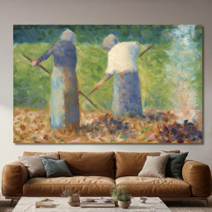 Falciatrici A Montfermeil Georges Seurat gsr31 quadro stampato su tela
