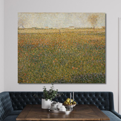 Il Lucerna Saint-Denis Georges Seurat gsr38 quadro stampato su tela