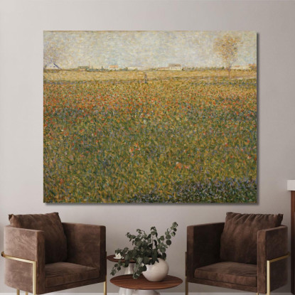 Il Lucerna Saint-Denis Georges Seurat gsr38 quadro stampato su tela