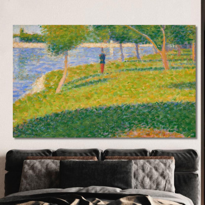 Il Saint-Cyrien Georges Seurat gsr42 quadro stampato su tela