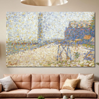 L'Ospizio E Il Faro Di Honfleur Georges Seurat gsr43 quadro stampato su tela