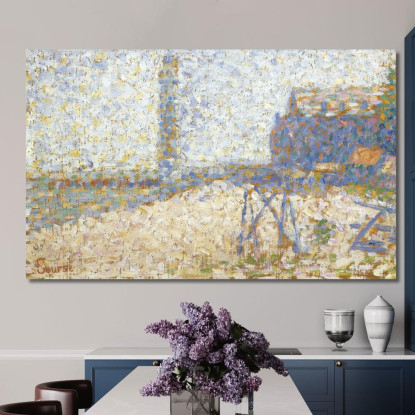 L'Ospizio E Il Faro Di Honfleur Georges Seurat gsr43 quadro stampato su tela