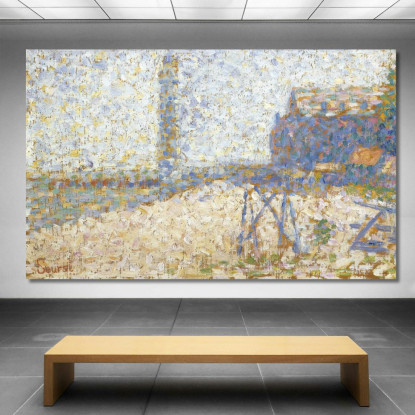 L'Ospizio E Il Faro Di Honfleur Georges Seurat gsr43 quadro stampato su tela