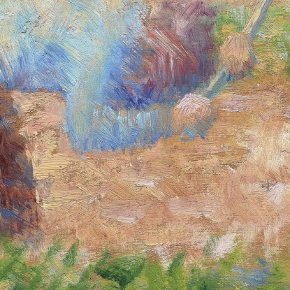 L'Uomo Con La Zappa Georges Seurat gsr47 quadro stampato su tela