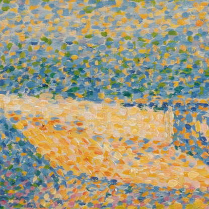 Barche Ormeggiate E Alberi Georges Seurat gsr48 quadro stampato su tela