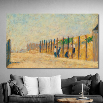 Lavoratori Che Guidano Mucchi Georges Seurat gsr50 quadro stampato su tela