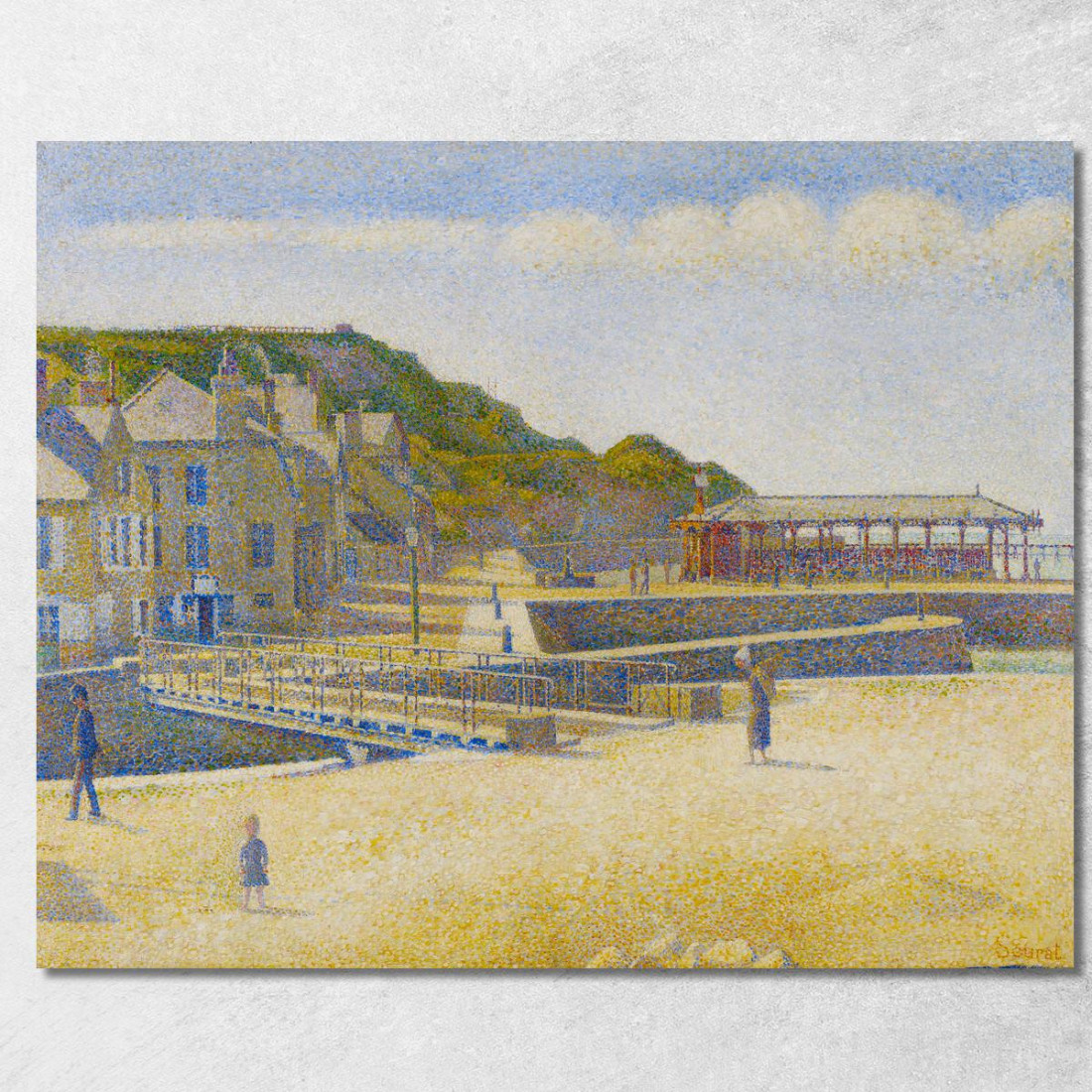 Port-En-Bessin Georges Seurat gsr55 quadro stampato su tela