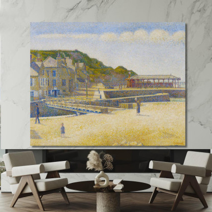Port-En-Bessin Georges Seurat gsr55 quadro stampato su tela