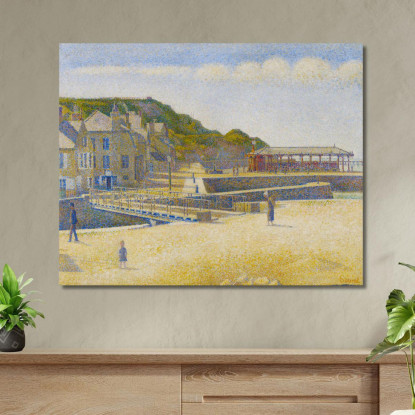 Port-En-Bessin Georges Seurat gsr55 quadro stampato su tela