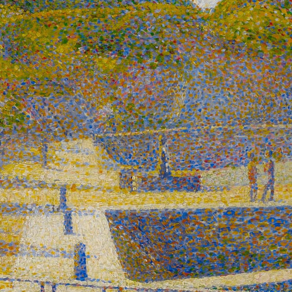 Port-En-Bessin Georges Seurat gsr55 quadro stampato su tela