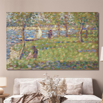 Studio Per La Grande Jatte Georges Seurat gsr59 quadro stampato su tela