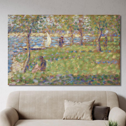 Studio Per La Grande Jatte Georges Seurat gsr59 quadro stampato su tela
