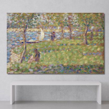 Studio Per La Grande Jatte Georges Seurat gsr59 quadro stampato su tela