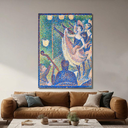 Studio Per Le Chahut Georges Seurat gsr60 quadro stampato su tela