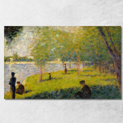 Studio Per Una Domenica Sulla Grande Jatte Georges Seurat gsr61 quadro stampato su tela