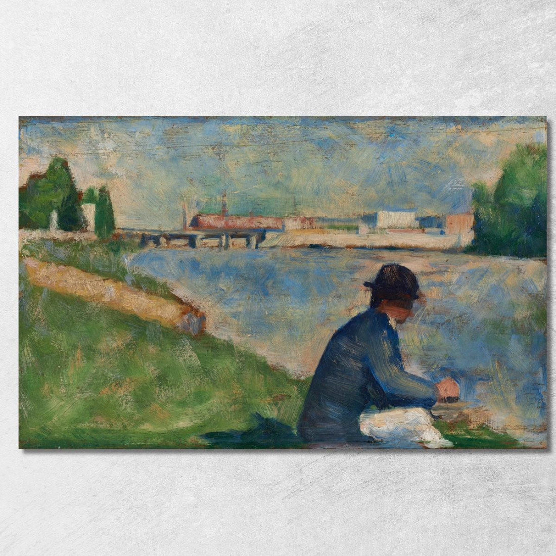 Studio Per Bagnanti Ad Asnières Georges Seurat gsr62 quadro stampato su tela