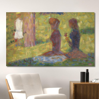 Studio Di Figure Per La Grande Jatte Georges Seurat gsr64 quadro stampato su tela