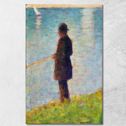 Il Pescatore Georges Seurat gsr65 quadro stampato su tela
