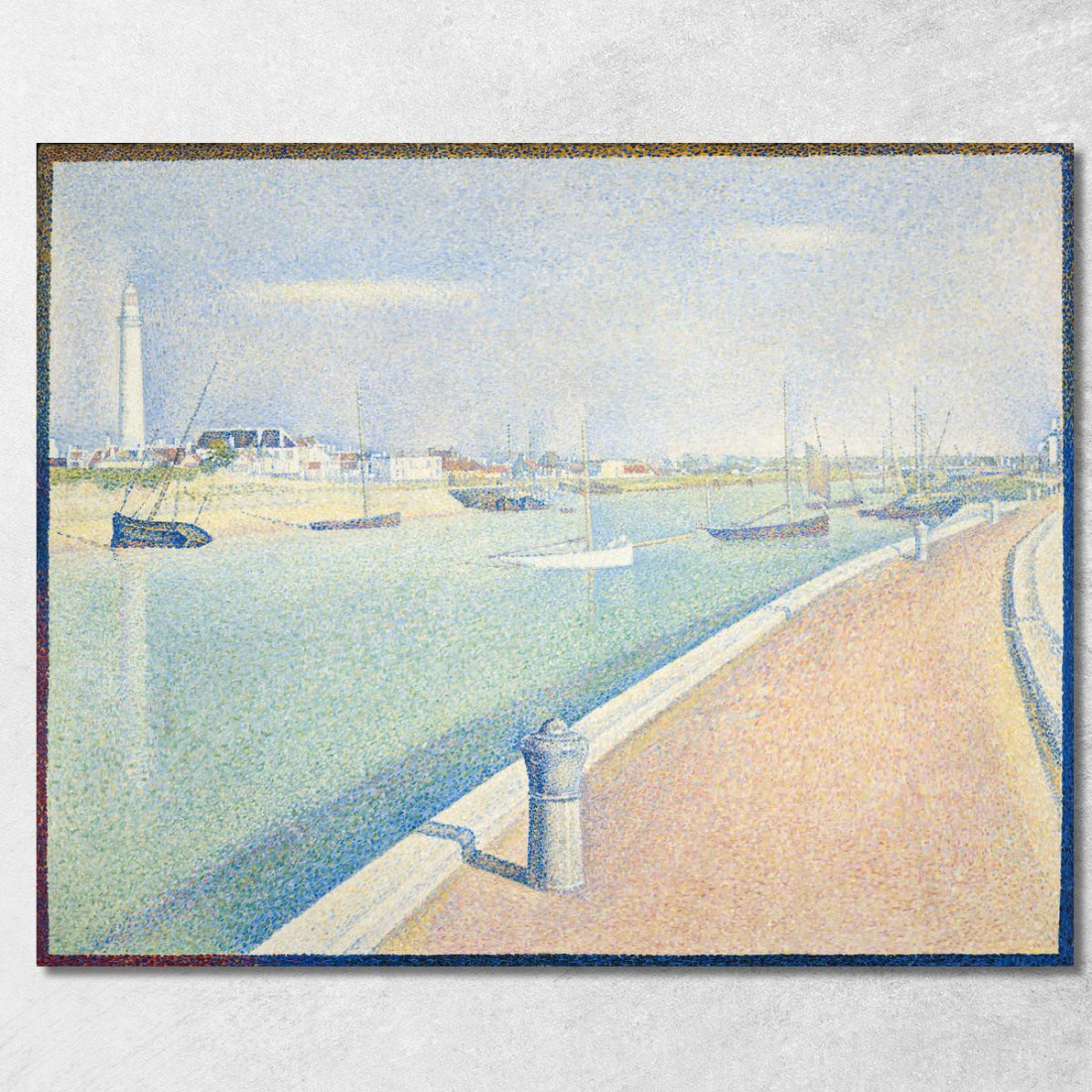 Il Canale Di Gravelines Petit Fort Philippe Georges Seurat gsr68 quadro stampato su tela