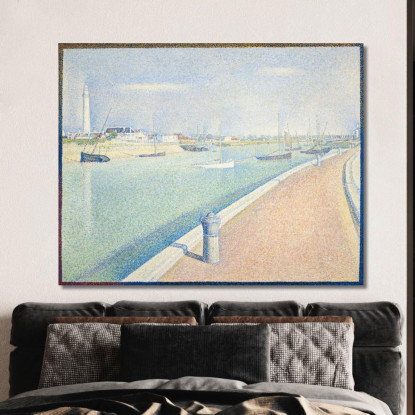 Il Canale Di Gravelines Petit Fort Philippe Georges Seurat gsr68 quadro stampato su tela