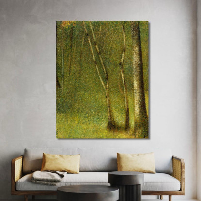 La Foresta Di Pontaubert Georges Seurat gsr70 quadro stampato su tela
