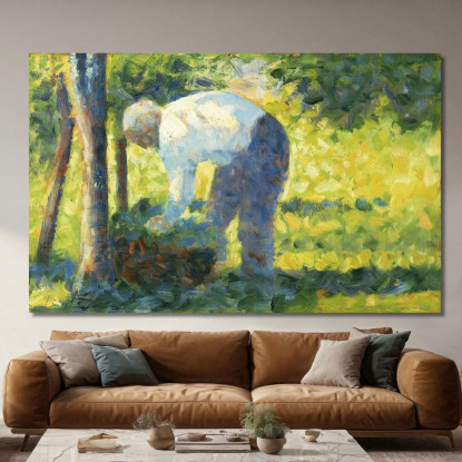 Il Giardiniere Georges Seurat gsr71 quadro stampato su tela