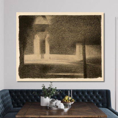 Il Portale Georges Seurat gsr72 quadro stampato su tela