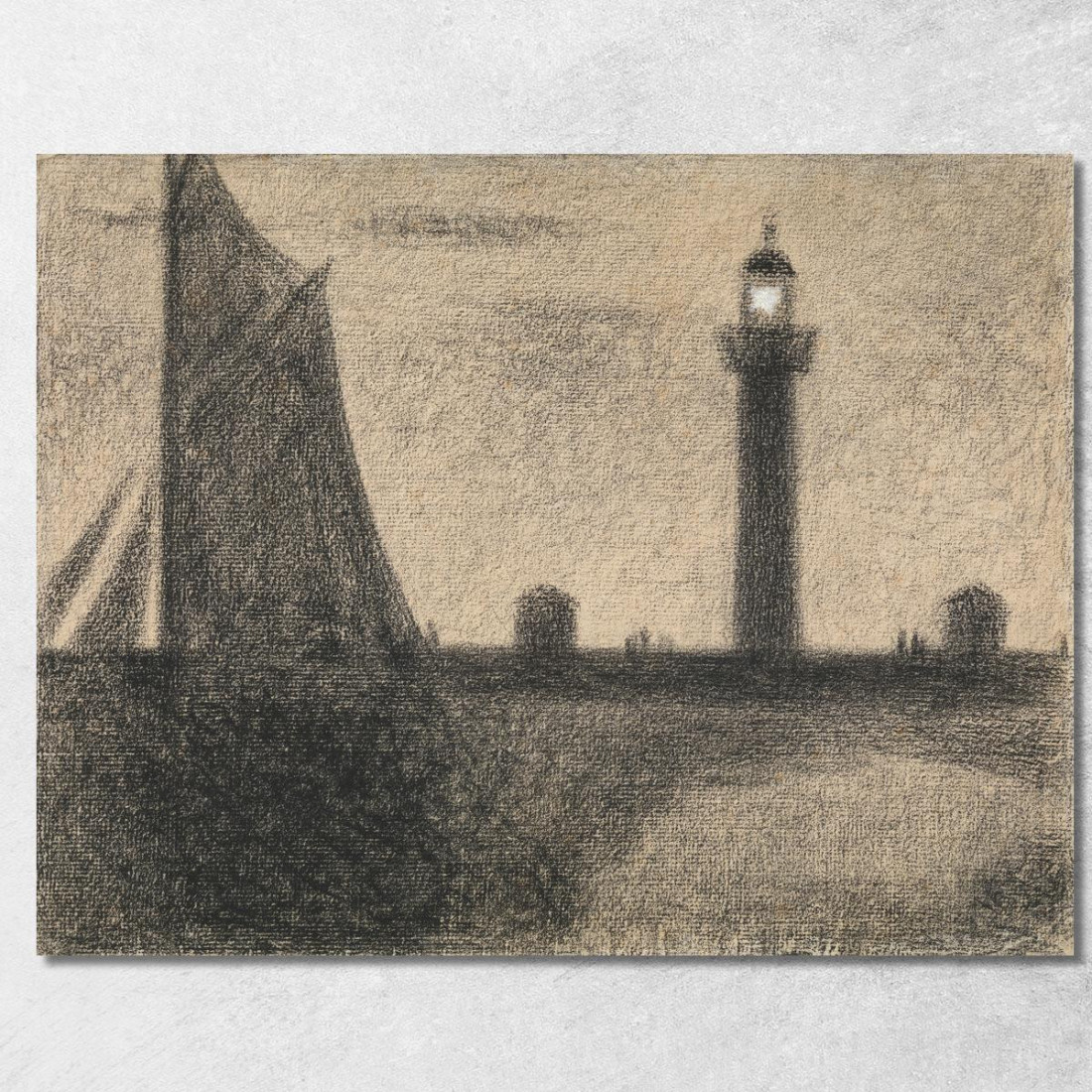 Il Faro Di Honfleur 2 Georges Seurat gsr74 quadro stampato su tela