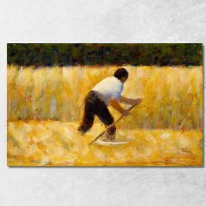 Il Tosaerba Georges Seurat gsr77 quadro stampato su tela