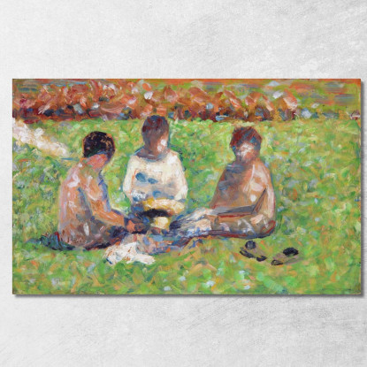Il Picnic Georges Seurat gsr78 quadro stampato su tela