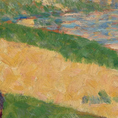 La Senna Con I Vestiti Sulla Riva Georges Seurat gsr80 quadro stampato su tela