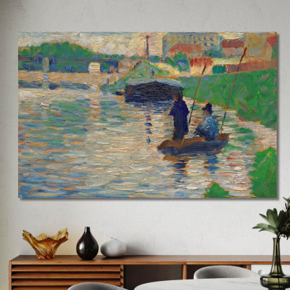 Veduta Della Senna Georges Seurat gsr90 quadro stampato su tela