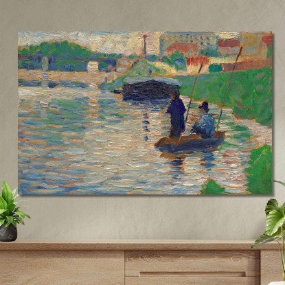 Veduta Della Senna Georges Seurat gsr90 quadro stampato su tela