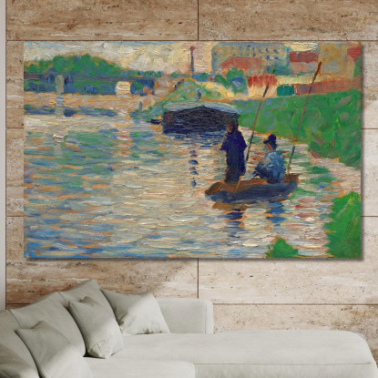 Veduta Della Senna Georges Seurat gsr90 quadro stampato su tela