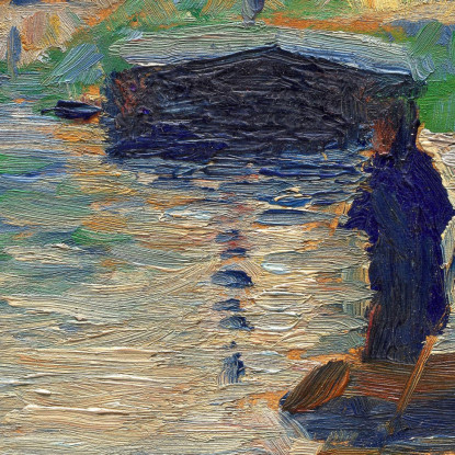 Veduta Della Senna Georges Seurat gsr90 quadro stampato su tela