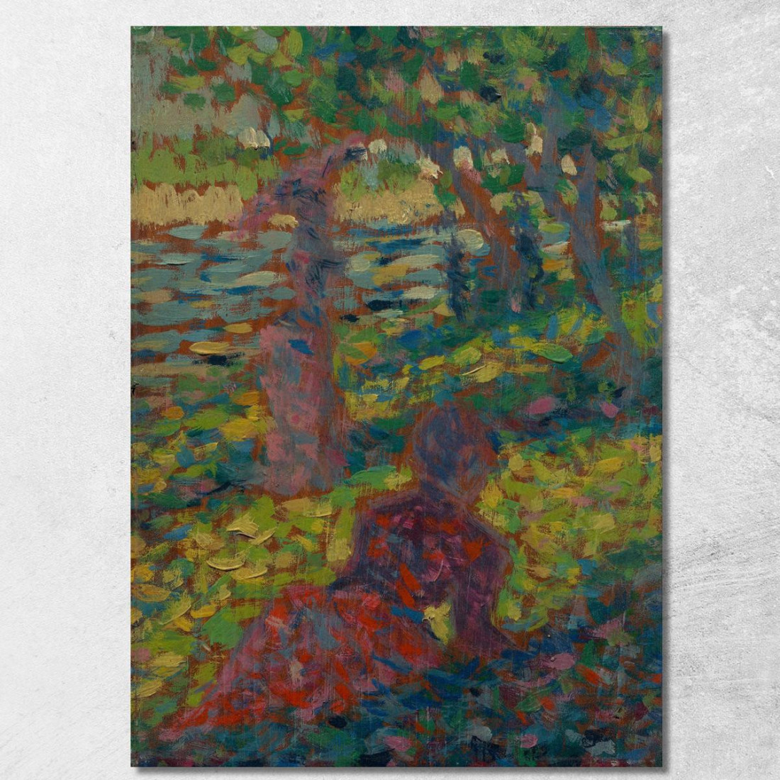Donna In Un Parco Georges Seurat gsr91 quadro stampato su tela