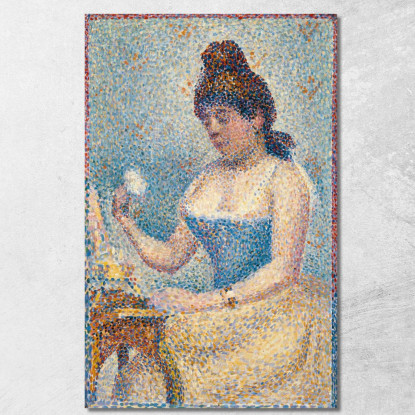 Giovane Donna Che Si Spolvera Georges Seurat gsr92 quadro stampato su tela