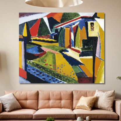 Paesaggio Astratto Henry Lyman Sayen hls1 quadro stampato su tela