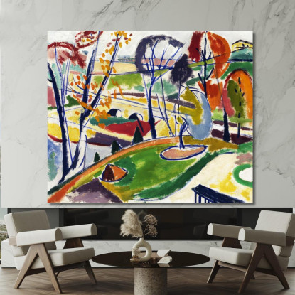 Piatto Decorativo Henry Lyman Sayen hls13 quadro stampato su tela