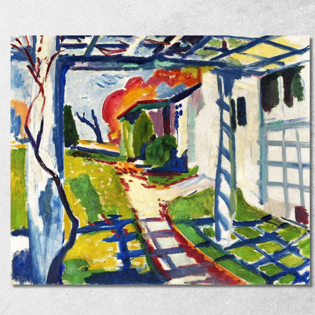 Pergolato D'Uva Henry Lyman Sayen hls20 quadro stampato su tela