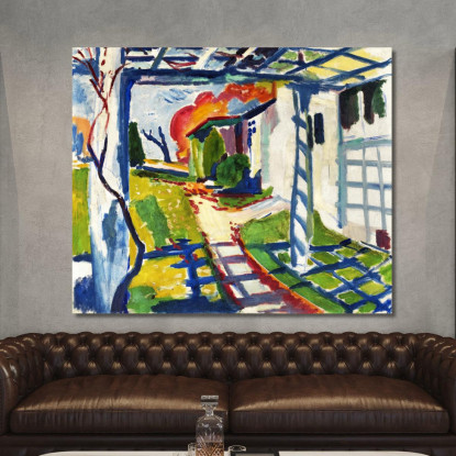 Pergolato D'Uva Henry Lyman Sayen hls20 quadro stampato su tela