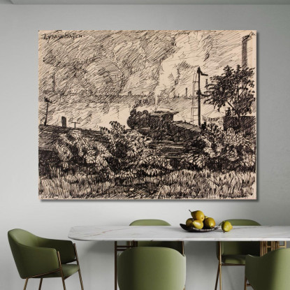 Lo Schuylkill N. 6 Henry Lyman Sayen hls40 quadro stampato su tela
