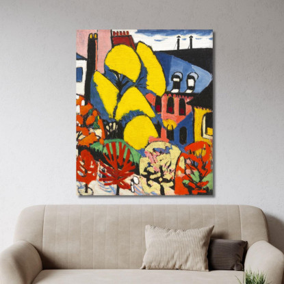 Alberi Henry Lyman Sayen hls42 quadro stampato su tela